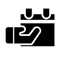 Calendar, time, and location glyph Icons 