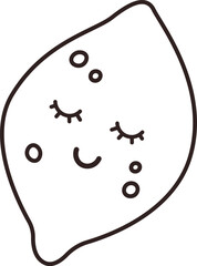 Lemon Fruit Character