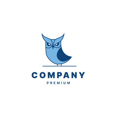 Owl logo design vector illustration