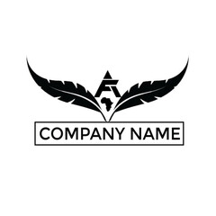 African feathers modern company logo