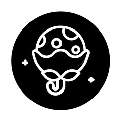 save world of earth day solid icon 