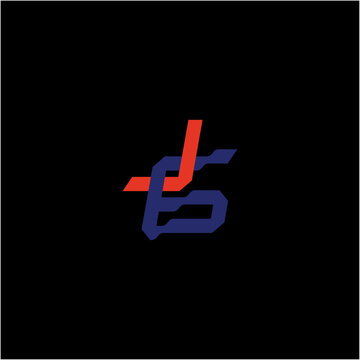 JG J6 logotype letter simple font logotype