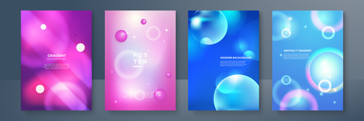 Colorful vector gradient abstract background