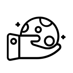 save world of earth day line icon