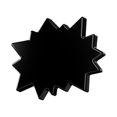 This is a beautifully designed 3D abstract icon with a beautiful metallic texture.