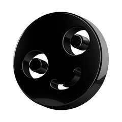 This is a beautifully designed 3D abstract icon with a beautiful metallic texture.