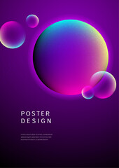 Colorful gradient background template copy space poster. Colour gradation backdrop for poster, banner, flyer, brochure, leaflet, pamphlet, or cover.