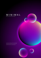 Colorful gradient abstract vector poster background