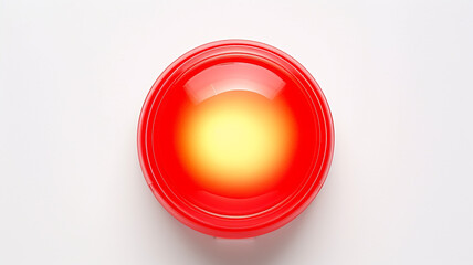 red light fluorescent button isolated on the background of computer graphics website design