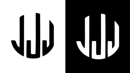 J logo Illustration, J logo in circle, J geometric logo