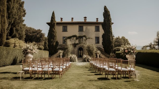 Boho-chic wedding decor in a vintage mansion 