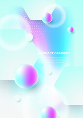 Colorful vector gradient abstract background