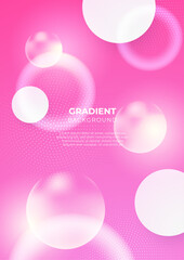 Vector gradient abstract colorful poster template design