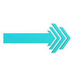 3d render 3d arrow premium icon 3