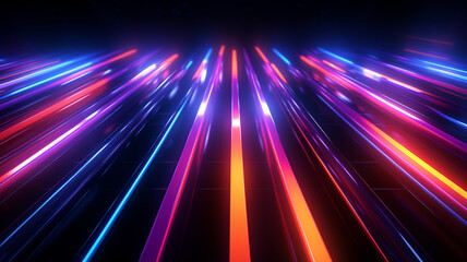 Obraz premium abstract background with neon light.