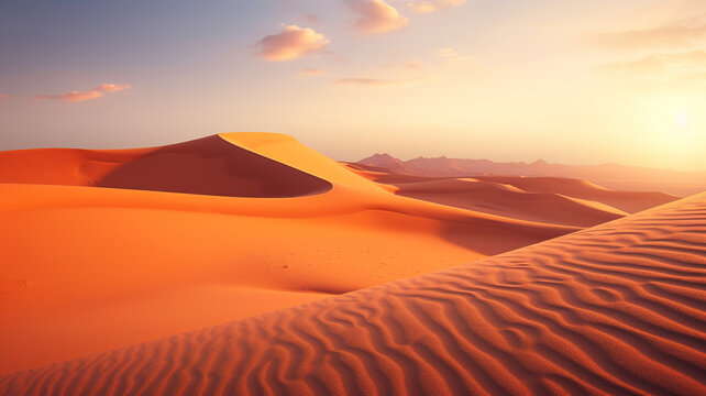 sand dunes in desert © Daniel