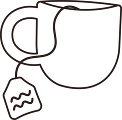 Mug With Tea Doodle