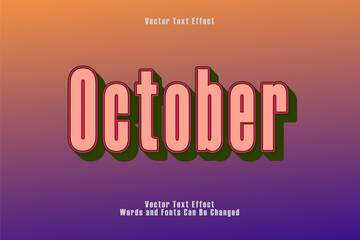 Editable text effect