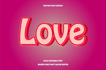 Editable text effect