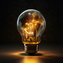 Creative Idea: Light Bulb Concept
