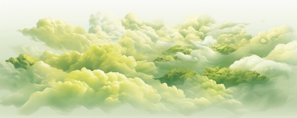 Fototapeta na wymiar Green cloud
