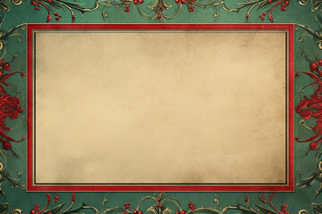 vintage christmas background with frame