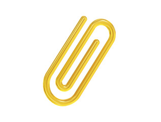 Paper clip icon 3d illustration render