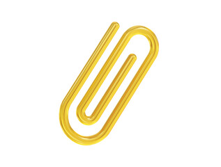 Obraz premium Paper clip icon 3d illustration render