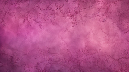Fototapeta premium magenta background with a thin barely noticeable floral ornament, vintage blank wallpaper