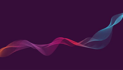 Waves background template. Colorful waves element for your design Waves background. Vector illustration of colorful waves.