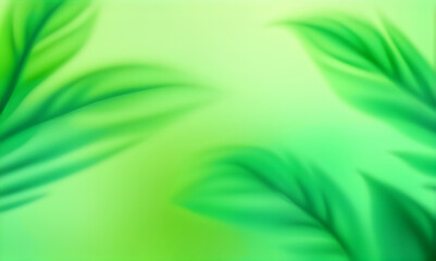 Obraz premium Abstract green foliage bokeh backdrop