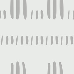 Scandinavian seamless pattern pattern draw by hand, with sticks, lines, leaves