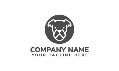 Dog logo design. dog logo design template. dog icon vector