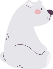 Sitting Polar Bear