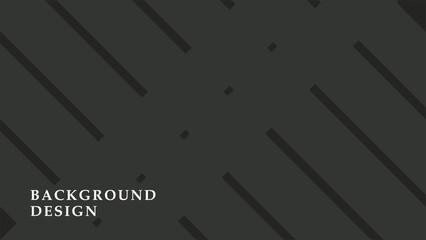 Creative modern vector abstract background design in black color. Simple stripe, lune background for presentation.