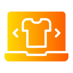 Obraz premium tshirt gradient icon
