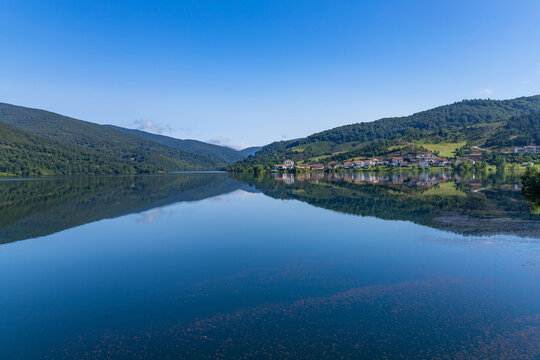 View of the lake Eugi in Pueblo de Eugi