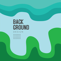 Abstract geometric pattern seamless background with Green colour palette