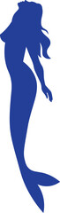 Mermaid Character Silhouette