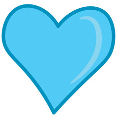 blue Heart Icon