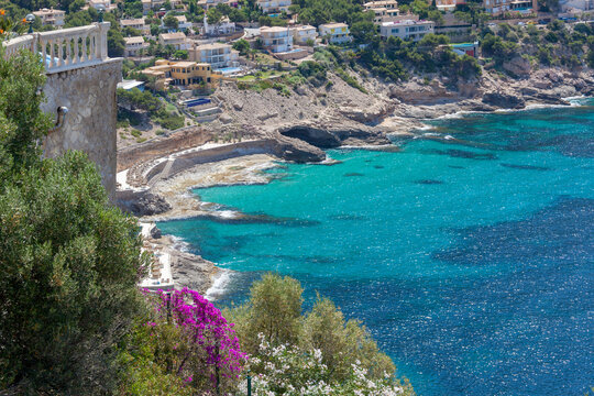 Blick auf die Cala Llamp, Mallorca
