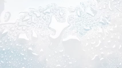 Fotobehang Abstract white water drop texture background, blank white drop pattern background © sirirak