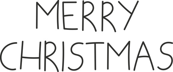 Merry Christmas Lettering Doodle