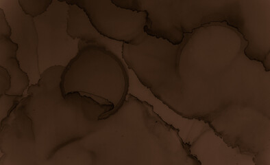 Liquid Chocolate Texture. Brown Cream Background.