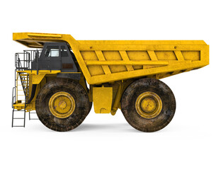 Mining Haul Truck Isolated