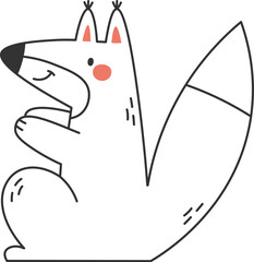 Fox Animal Outline