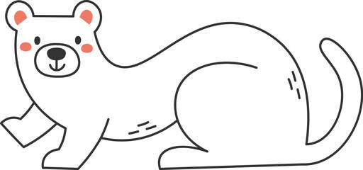 Weasel Animal Outline