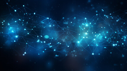 Fototapeta premium abstract background of connected dots and lines