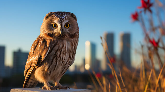 great horned owl UHD wallpaper Stock Photographic Image 