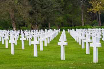 Normandy American Cemetery, in Colleville-sur-Mer, France